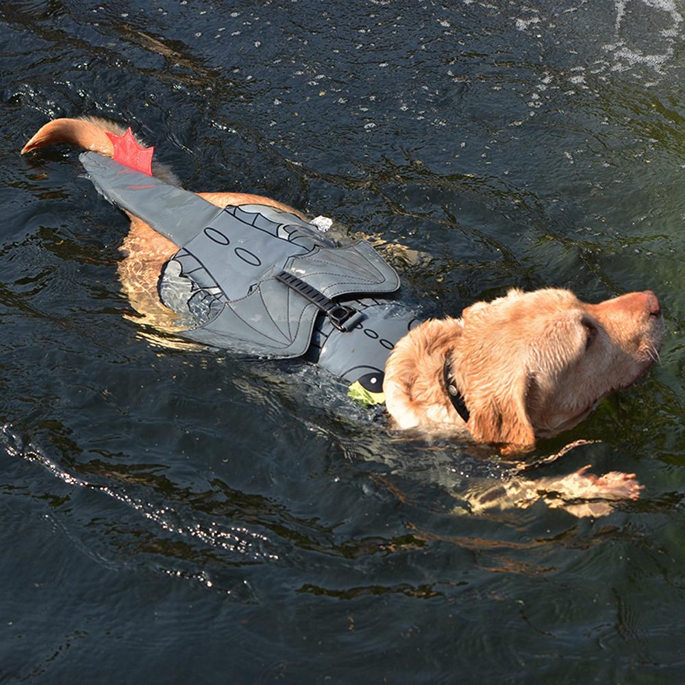 Fly Dragon Cosplay Dog Life Jacket Safety Pet Vest Swimwear Swimsuit