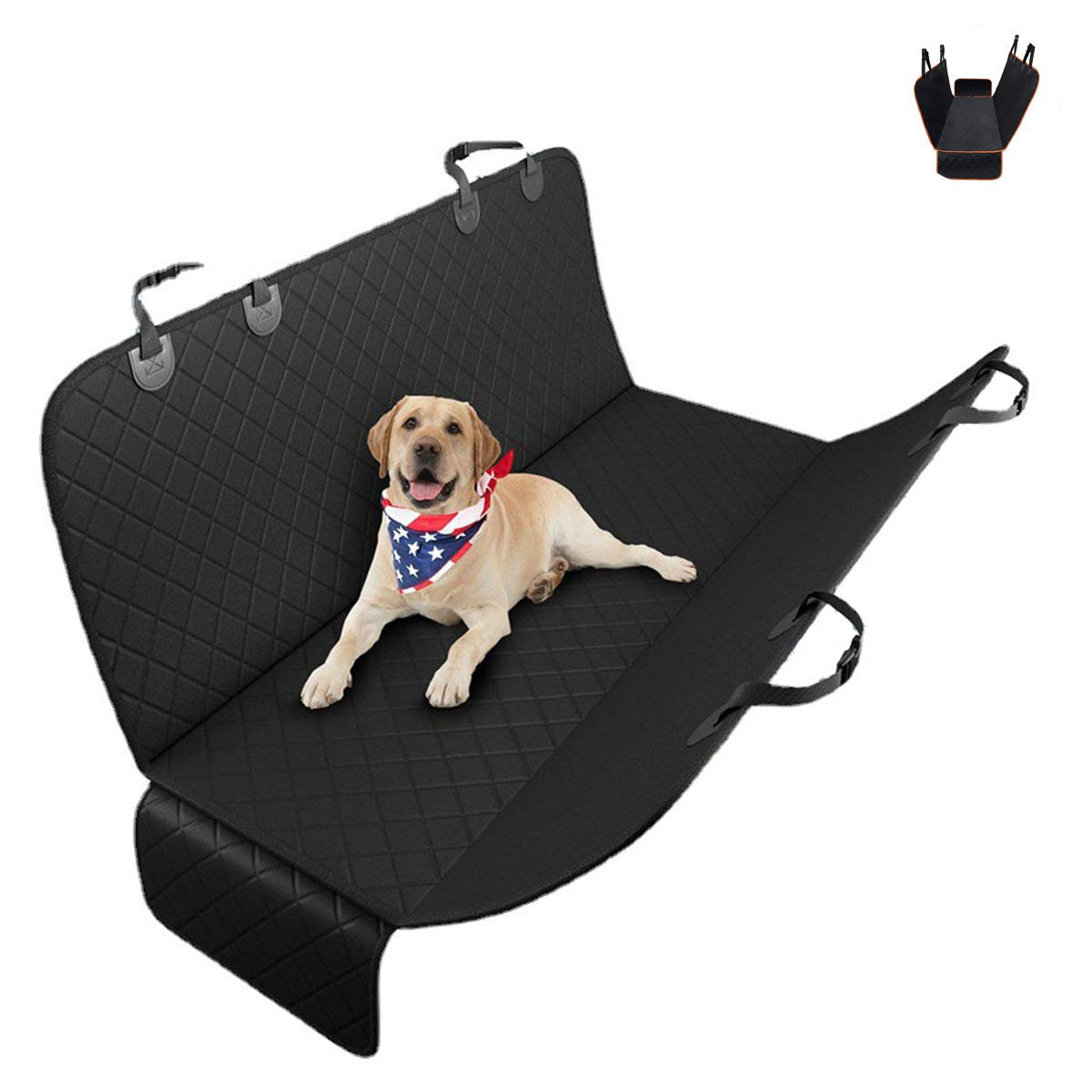 Dog Travel Car back Seat Beds Cushion (Water proof)