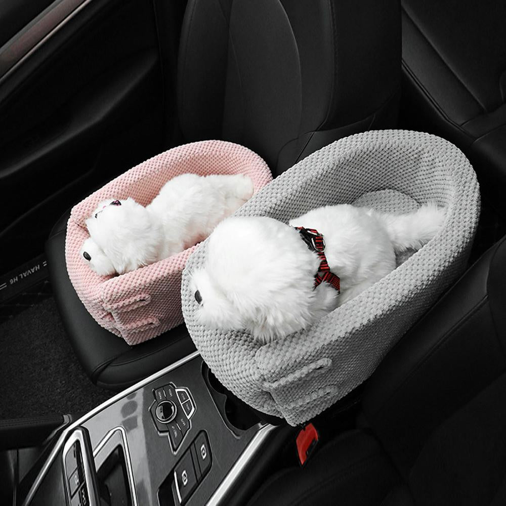 Dog Puyy Cat Car Seat Armrest Box Position