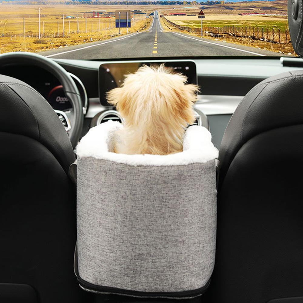 Dog Cat Car Seat with Travel Outing Carrier Bag
