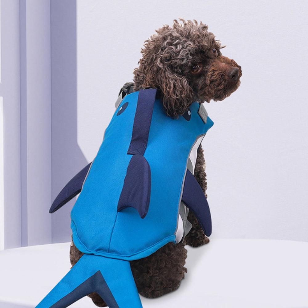 Dog Life Jacket Vest Mermaid Reflective Whale Design Guarding Joyful Swimming Moments