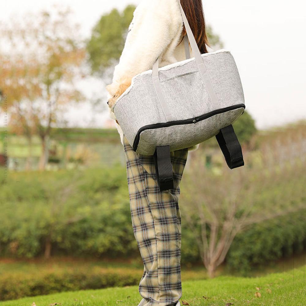 Dog Cat Car Seat with Travel Outing Carrier Bag