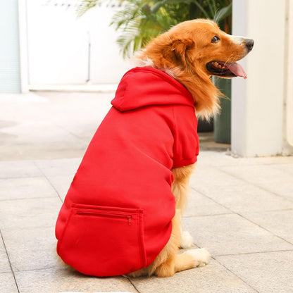 Pet Dog Sweatshirt Hoodie Sweater with Pocket Winter Warm Cat Jacket Coat