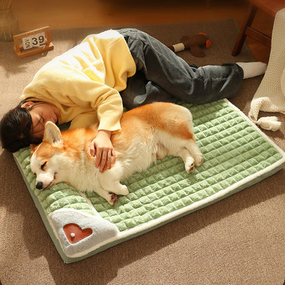 Pet XL Large Medium Dogs Cat Bed With Soft Plush Pillow