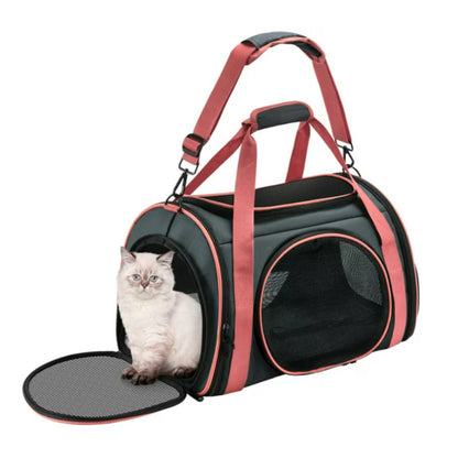 Pet carrier Puppy dog Cat handbag breathable large Large capacity folding comfortable bag