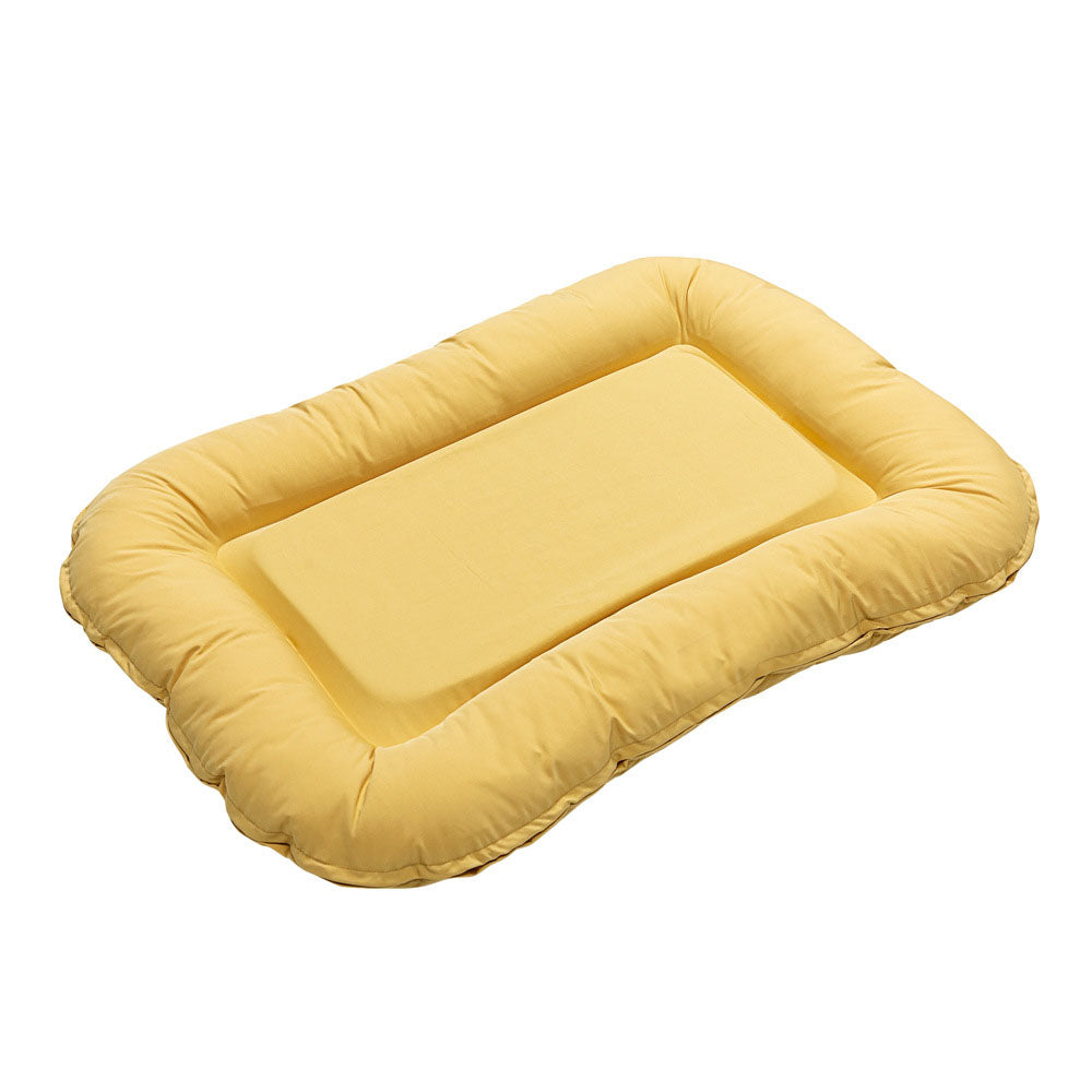 Yellow Memory foam dog beds Mat Removable and washable for comfort