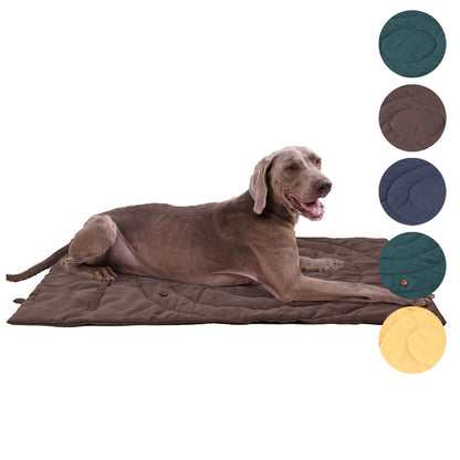 Pet Outside Dog Cat Beds Mat Retro Folding Blanket Pad