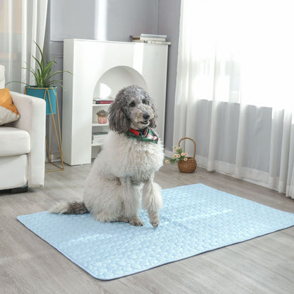 Pet ice silk summer cooling sofa pad breathable anti-bite For dog kennel