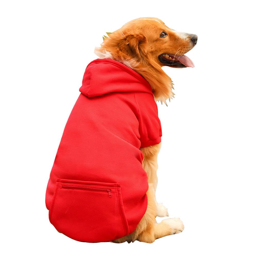 Pet Dog Sweatshirt Hoodie Sweater with Pocket Winter Warm Cat Jacket Coat