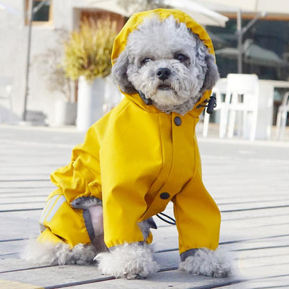 Dog Raincoat Full-Body Waterproof Poncho Breathable and Exclusive Rainy Day Companion