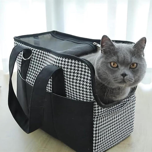 Dog Cat Carrier Travel Bag portable lightweight canvas