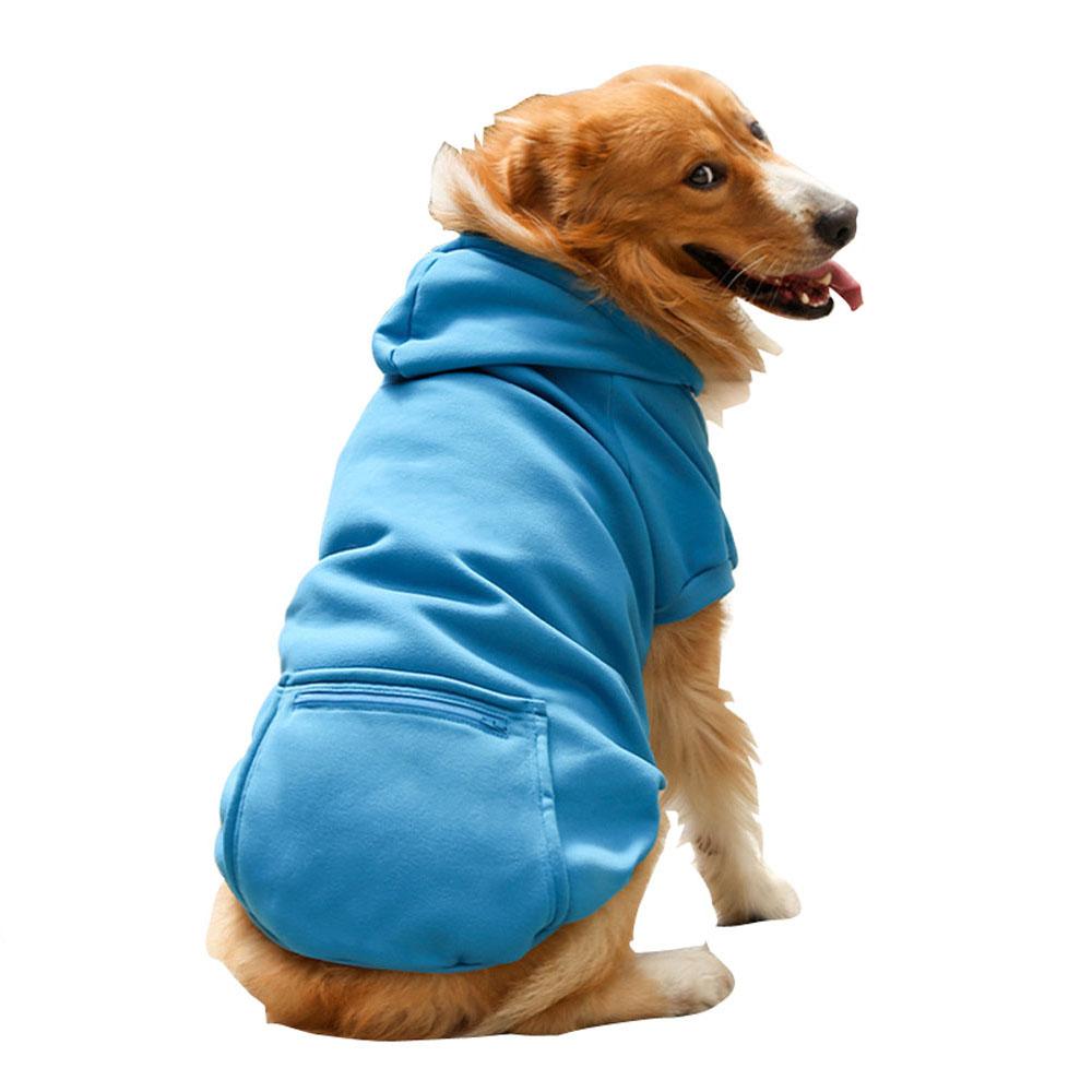 Pet Dog Sweatshirt Hoodie Sweater with Pocket Winter Warm Cat Jacket Coat