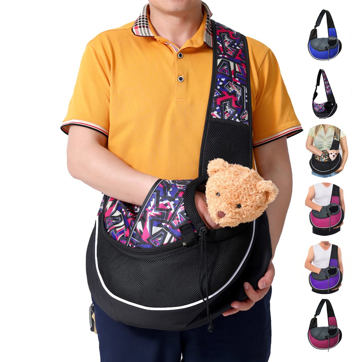 pet carrier puppy dog cat Portable crossbody bag breathable travel