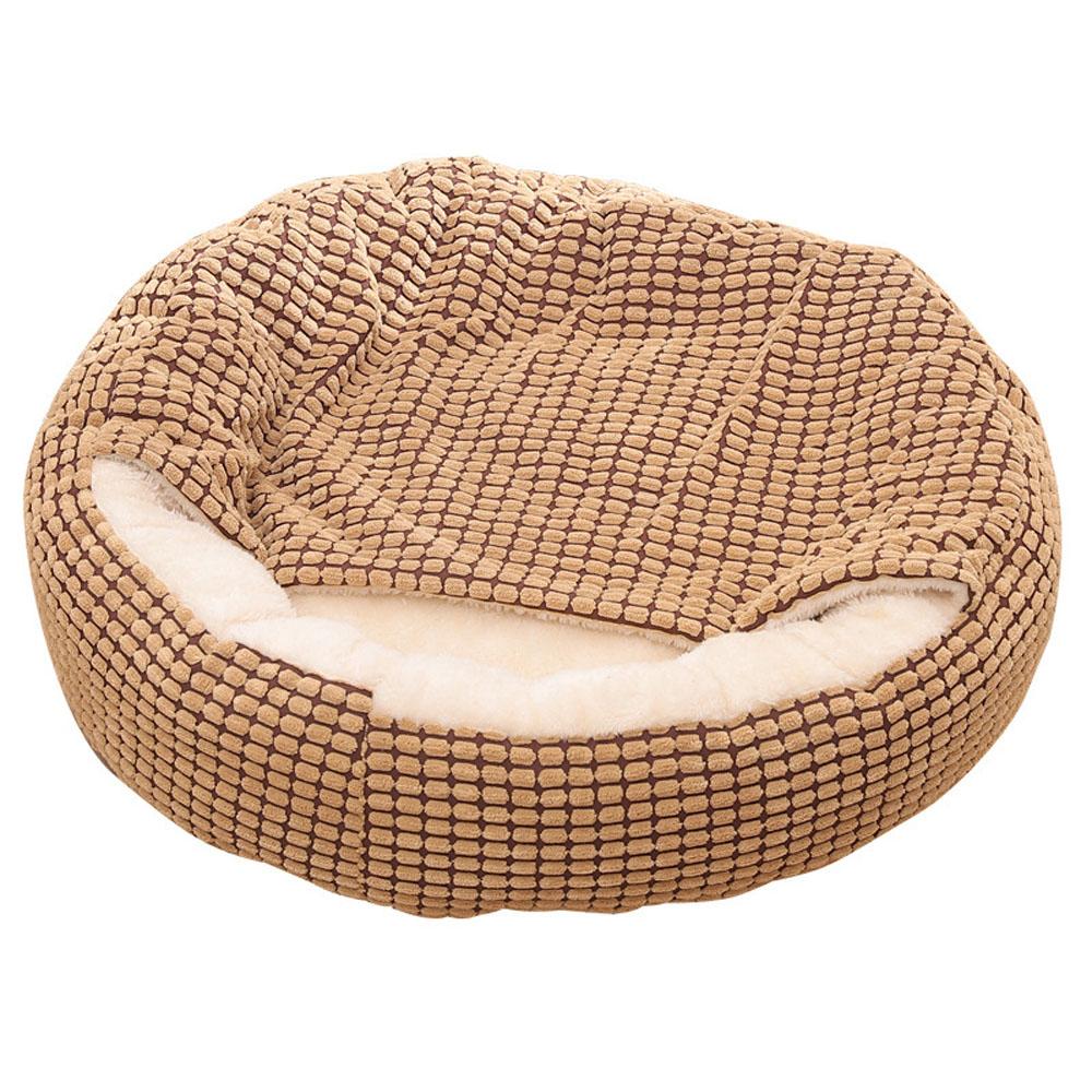 Donuts Cozy Cave Nest Calming Pet Cat Dog Bed Deep Sleep S To XL-Large