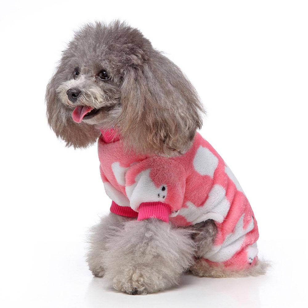 Dog Sweater Plaid Style Pet Cat Winter Warm Clothes Jumpsuits