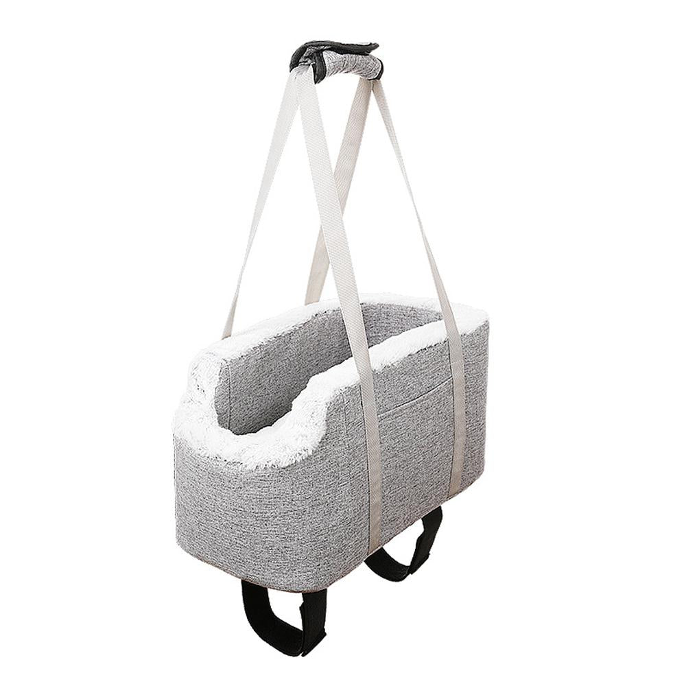 Dog Cat Car Seat with Travel Outing Carrier Bag