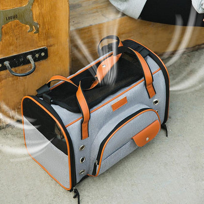 Pet Dog Cat Bag Backpack Airline Approved Carrier Breathable Foldable Portable Mat