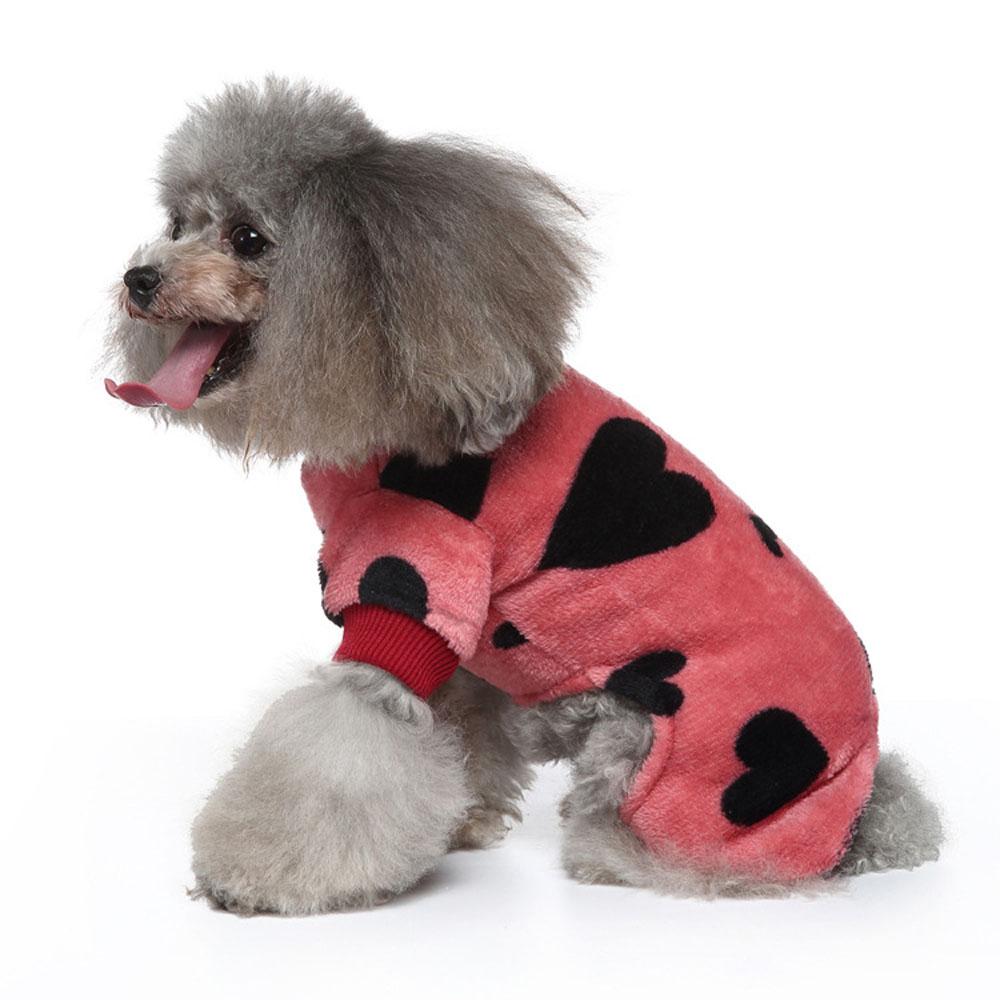 Dog Sweater Plaid Style Pet Cat Winter Warm Clothes Jumpsuits