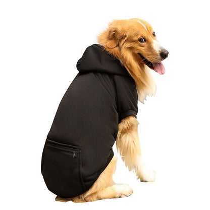 Pet Dog Sweatshirt Hoodie Sweater with Pocket Winter Warm Cat Jacket Coat