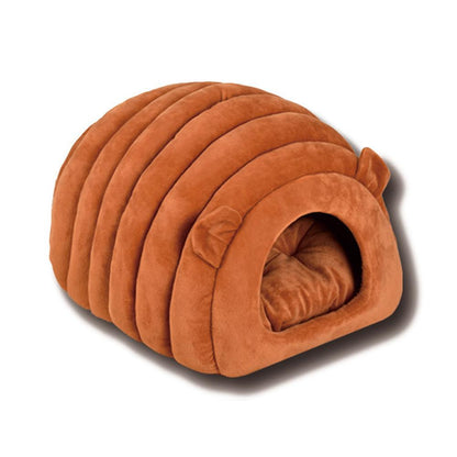 Cozy nook cave beds for dogs cat Nesting self heating warm semi-enclosed