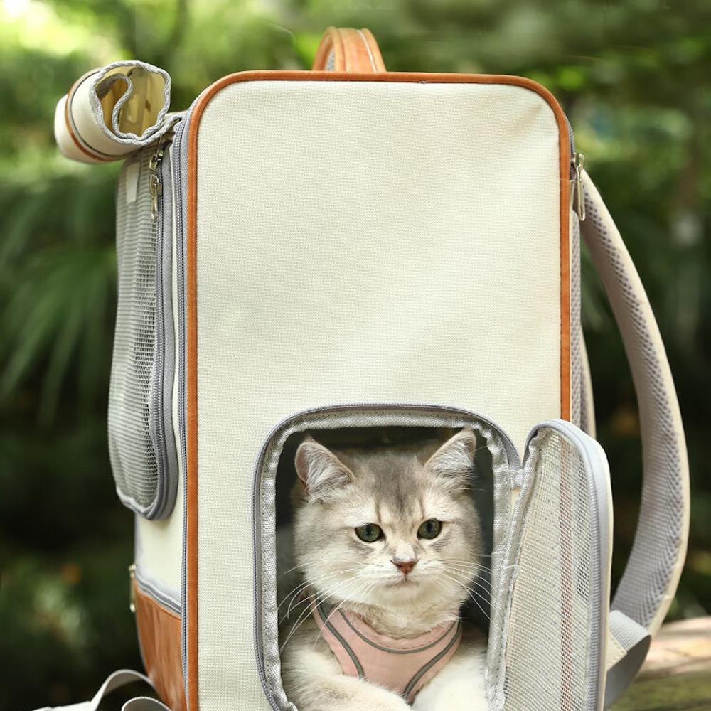 Pet Backpack Handmade for Dogs Cats Airline Approved Carrier Travel Bag Small Breed Pet