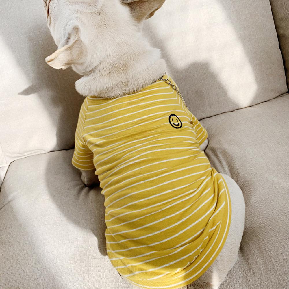 Matching Dog and Owner Clothes Striped T-Shirt Summer