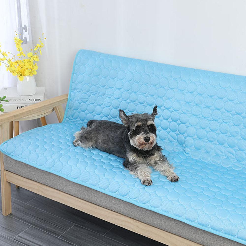 Pet ice silk summer cooling sofa pad breathable anti-bite For dog kennel