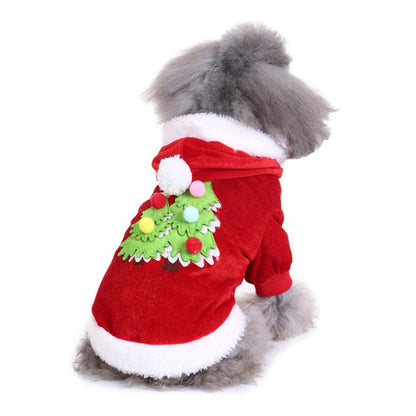 Dog Cat Christmas Tree Elf Santa Clown Penguin Costume Party Cosplay Dress Funny Pets