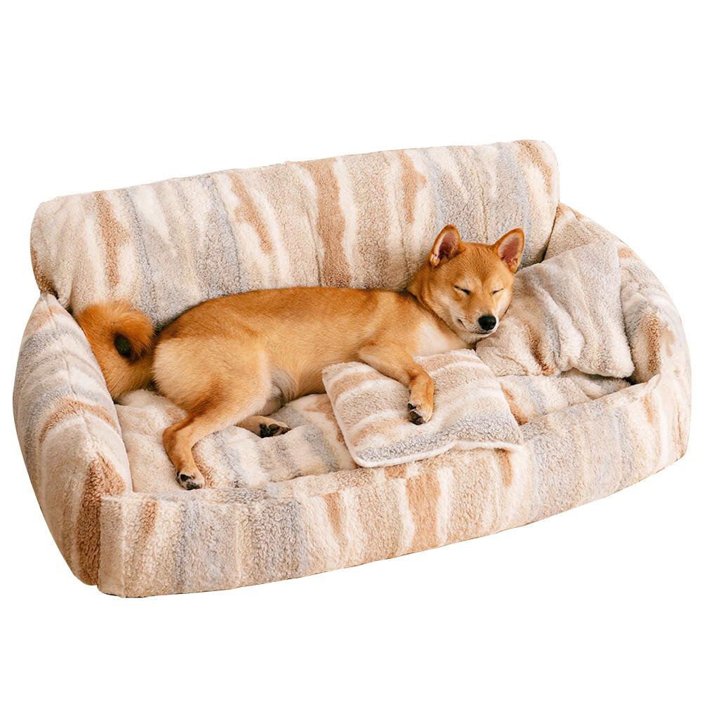 Nordic Fluffy Extra Large Cozy Dog & Cat Sofas Couches Bed