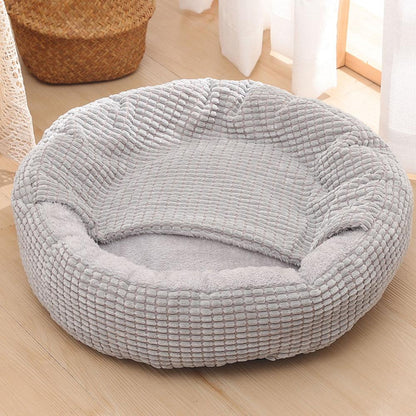 Donuts Cozy Cave Nest Calming Pet Cat Dog Bed Deep Sleep S To XL-Large