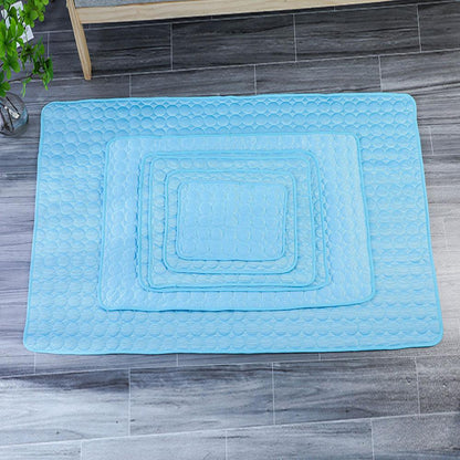 Pet ice silk summer cooling sofa pad breathable anti-bite For dog kennel