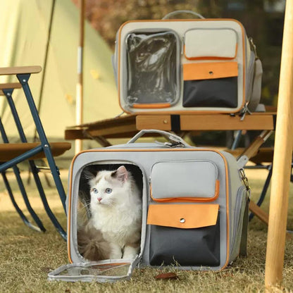 Pet Backpack Breathable Outdoor Cat Airline Approved Carrier Travel Bag Dogs Portable Travel